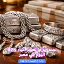 سعر جرام الفضة عيار 925 اليوم في مصر