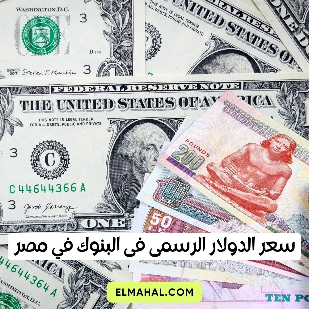 سعر الدولار الرسمى فى البنوك في مصر اليوم
